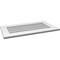 Ekena Millwork Vertical Surface Mount PVC Gable Vent: Non-Functional, w/3-1/2"W x 1"H, Standard Frame, 32"W x 18"H GVPVE32X1801SN - alternate 3